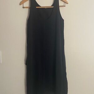 Silk Elegant Black Sleeveless Massimo Dutti Dress